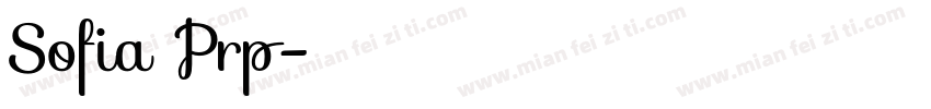 Sofia Prp字体转换